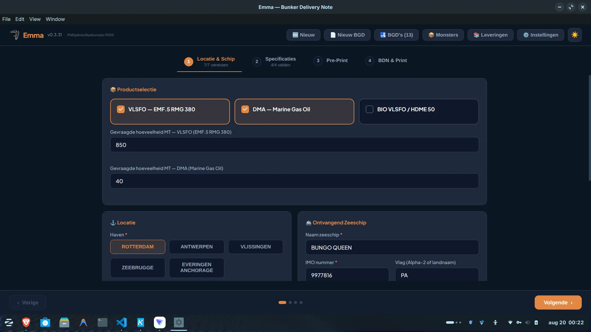 BunkerDocs — Van MFM-ticket tot bunkerbon — offline, juridisch kloppend
